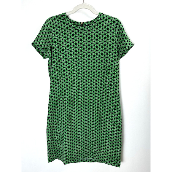 Adrienne Vittadini Dresses & Skirts - Adrienne Vittadini Kelly Green Chainlink Shift Preppy Old Money Classy Dress 6